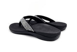 Axign Premium Bling Orthotic Thongs - Black Axign Premium Bling Orthotic Thongs - Black