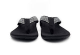 Axign Premium Bling Orthotic Thongs - Black Axign Premium Bling Orthotic Thongs - Black