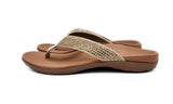 Axign Premium Bling Orthotic Thongs - Sand Axign Premium Bling Orthotic Thongs - Sand