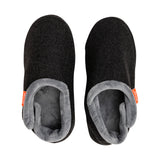 Archline Orthotic Slippers Closed – Charcoal Marl Slipper Side Angle