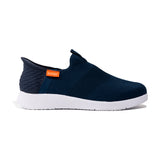 Axign Slipstream Lightweight Slip-On Orthotic Shoe - Navy tan orthotic shoes