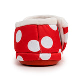 Archline Orthotic Slippers Closed – Red with White Polkadots Slipper Heel View