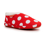 Archline Orthotic Slippers Closed – Red with White Polkadots Slipper Top Large