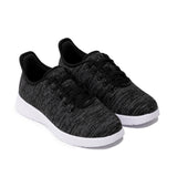 Axign River V2 Lightweight Casual Orthotic Shoe - Charcoal black knit sneakers