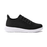 Axign River V2 Lightweight Casual Orthotic Shoe - Black with White Sole Slipper Rear Mini