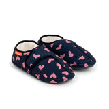 Archline Orthotic Slippers Plus – Navy with Hearts Slipper Top Small