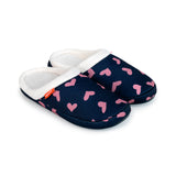 Archline Orthotic Slippers Slip-On – Navy with Pink Hearts Slipper Top Small