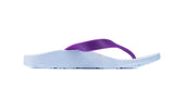 Archline Kids Orthotic Thongs – White/Fuchsia Archline Kids Orthotic Thongs – White/Fuchsia