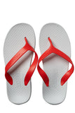 Archline Balance Orthotic Thongs - White/Red Archline Balance Orthotic Thongs - White/Red