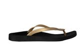 Archline Breeze Orthotic Thongs – Black/Gold Archline Breeze Orthotic Thongs – Black/Gold