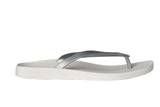Archline Breeze Orthotic Thongs – White/Silver Archline Breeze Orthotic Thongs – White/Silver