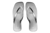 Archline Breeze Orthotic Thongs – White/Silver Archline Breeze Orthotic Thongs – White/Silver