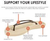 Archline Breeze Orthotic Thongs – Black/Gold Archline Breeze Orthotic Thongs – Black/Gold