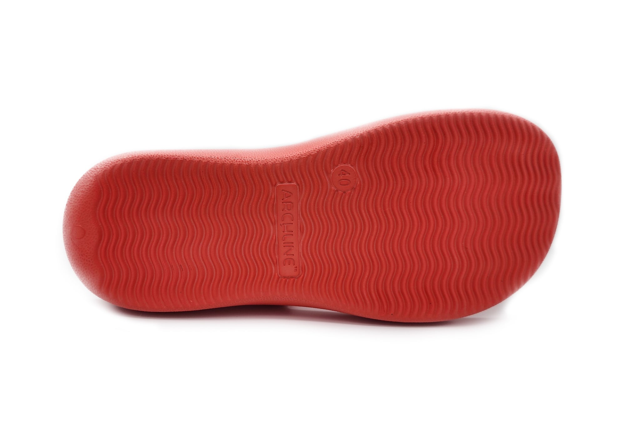 Archline Rebound Orthotic Thongs - Red - Foot Pain Plantar Fasciitis Relief