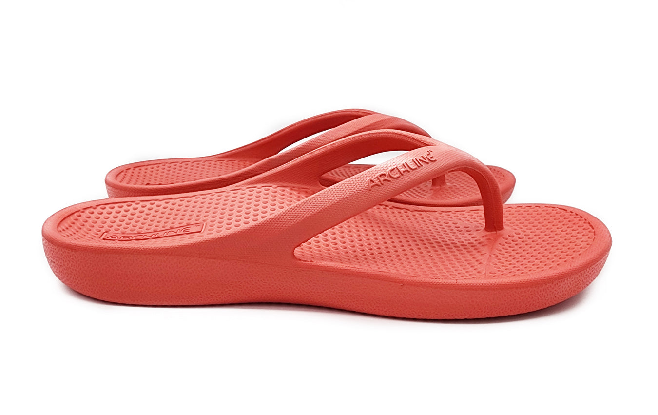 ARCHLINE Orthotic Thongs Arch Support Shoes Flip Flops - Pastel Pink - EUR 36 main image 1