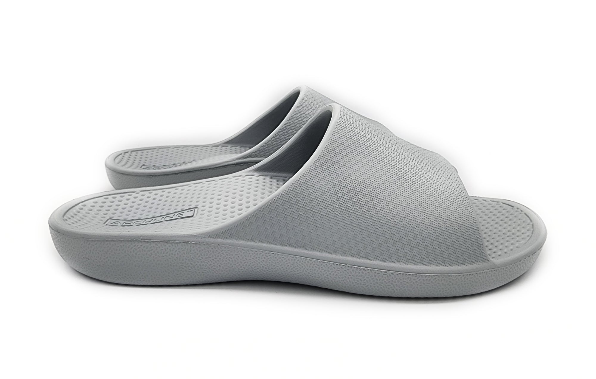 Archline Rebound Orthotic Slides - Stone Grey - Foot Pain Plantar ...