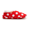 Archline Orthotic Slippers Closed – Red with White Polkadots