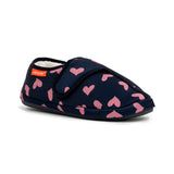 Archline Orthotic Slippers Plus – Navy with Hearts