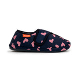 Archline Orthotic Slippers Plus – Navy with Hearts