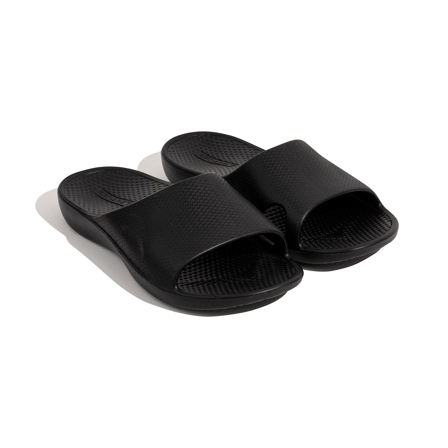 Archline Rebound Orthotic Slides - Black - Foot Pain Plantar Fasciitis ...