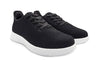 Axign River V2 Lightweight Casual Orthotic Shoe - Black with White Sole