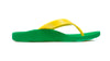 Archline Balance Orthotic Flip Flops - Green/Gold