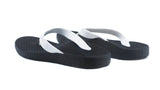 Archline Balance Orthotic Thongs - Black/White