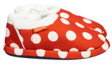 Archline Orthotic Slippers Closed – Red with White Polkadots