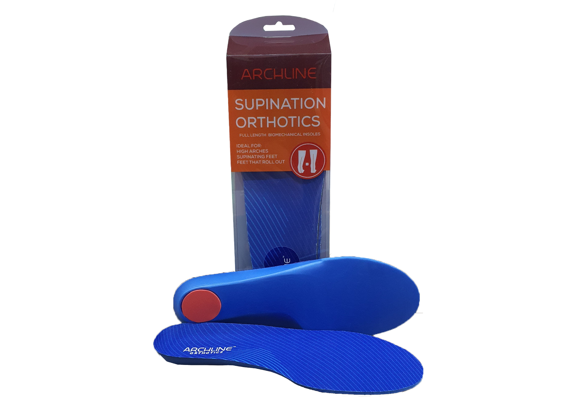 Archline Supination Orthotic Insoles Full Length Unisex